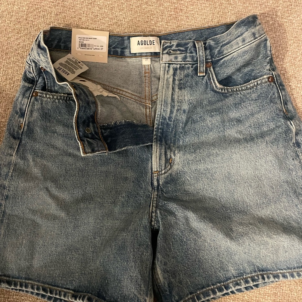NWT AGOLDE Stella Denim Shorts size 27